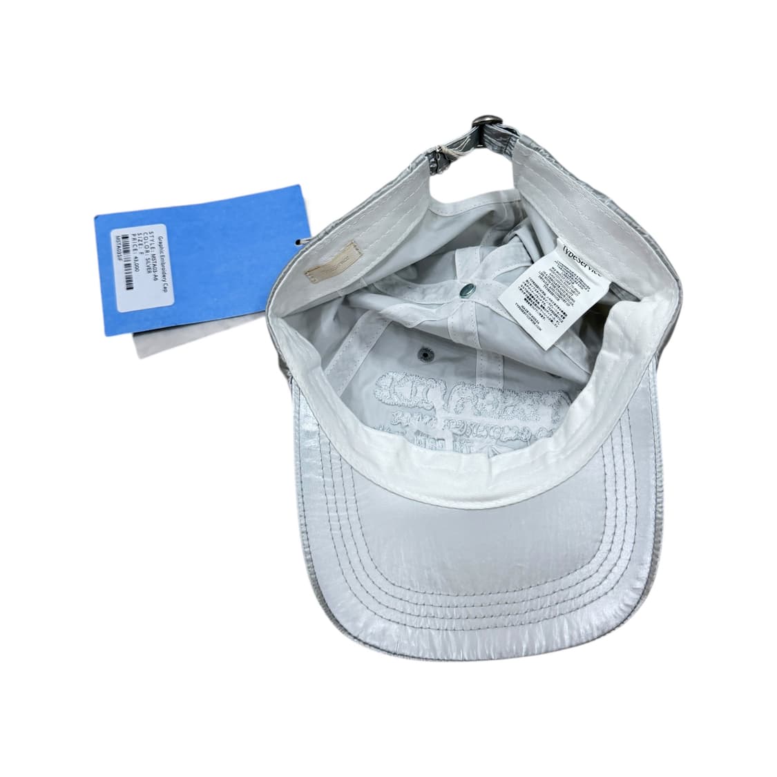 타입서비스 그래픽 볼캡 모자 실버 상품이미지3