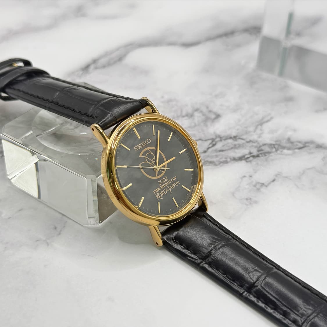 90s00s 빈티지 세이코 2002 월드컵 메모리얼 골드 워치 상품이미지5