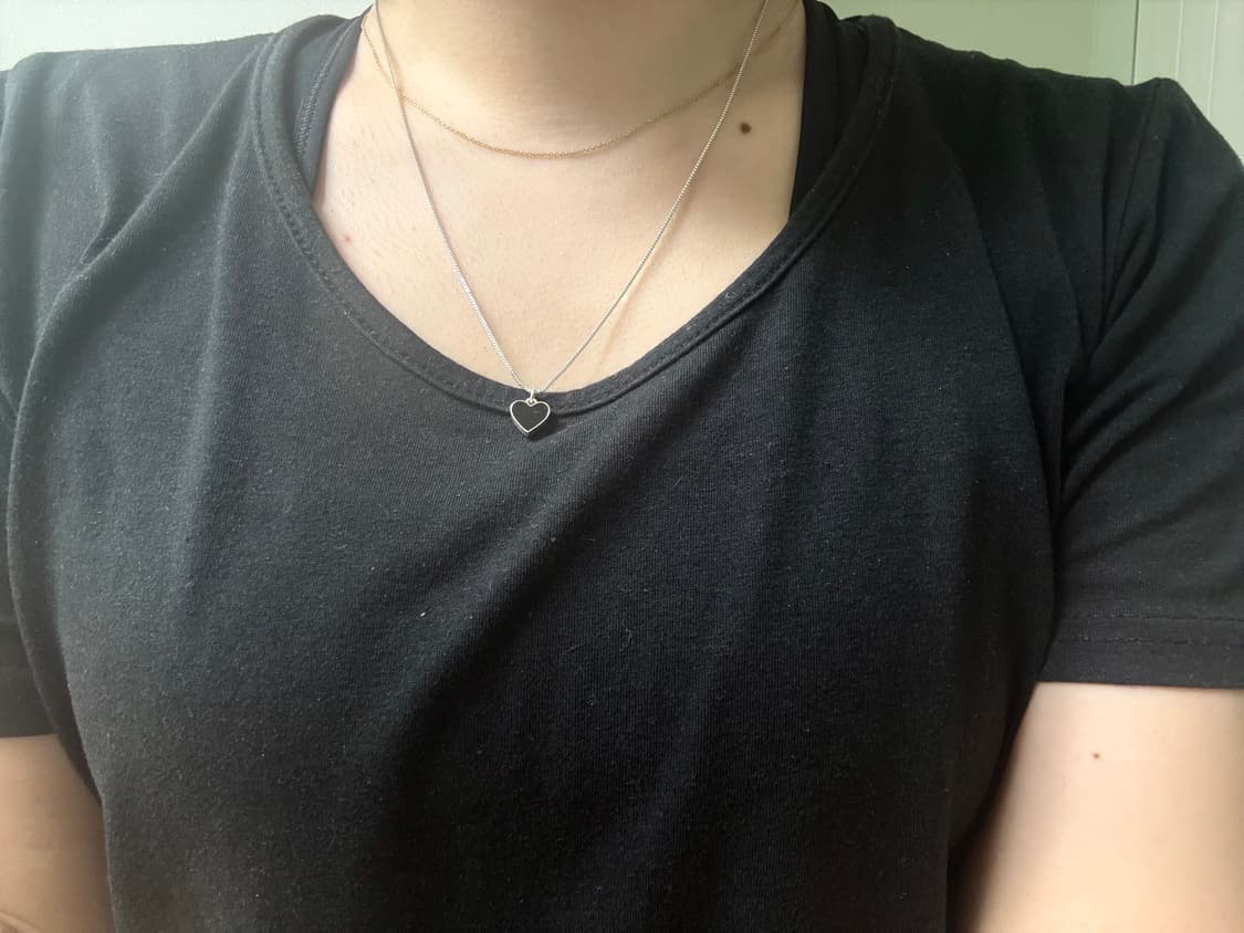 H&M 실버 하트 목걸이 상품이미지2