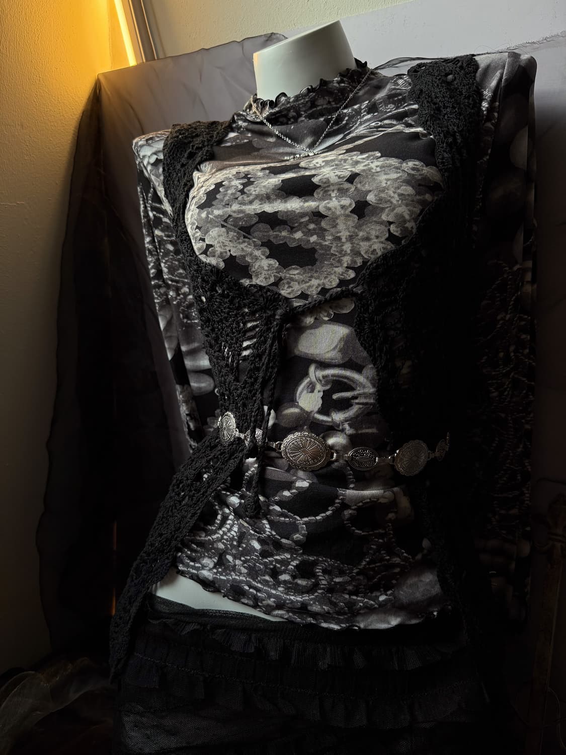 Pompom Crochet Vest 0162 상품이미지3