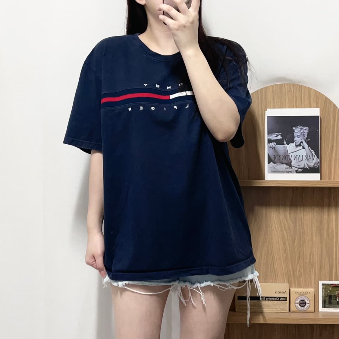 [정품] 타미 딥네이비 빅로고 반팔티 [ XL ] 상품이미지2