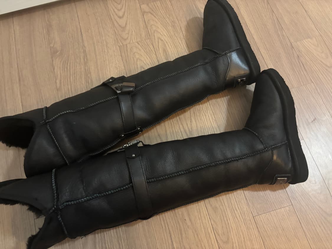 상태최상 호주 컴뱃 양가죽 양털 니하이 롱부츠 어그부츠 235,240 상품이미지2