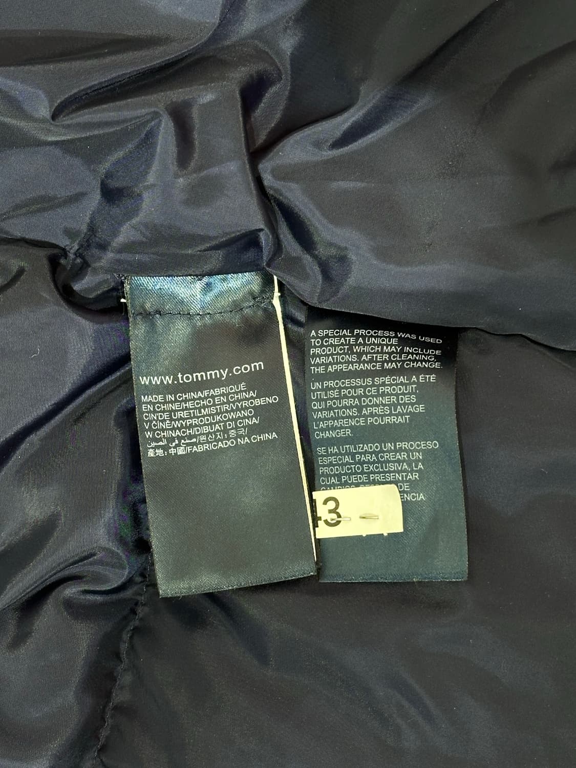 타미 힐피거 네이비 올드스쿨 푸퍼 패딩 M 상품이미지8