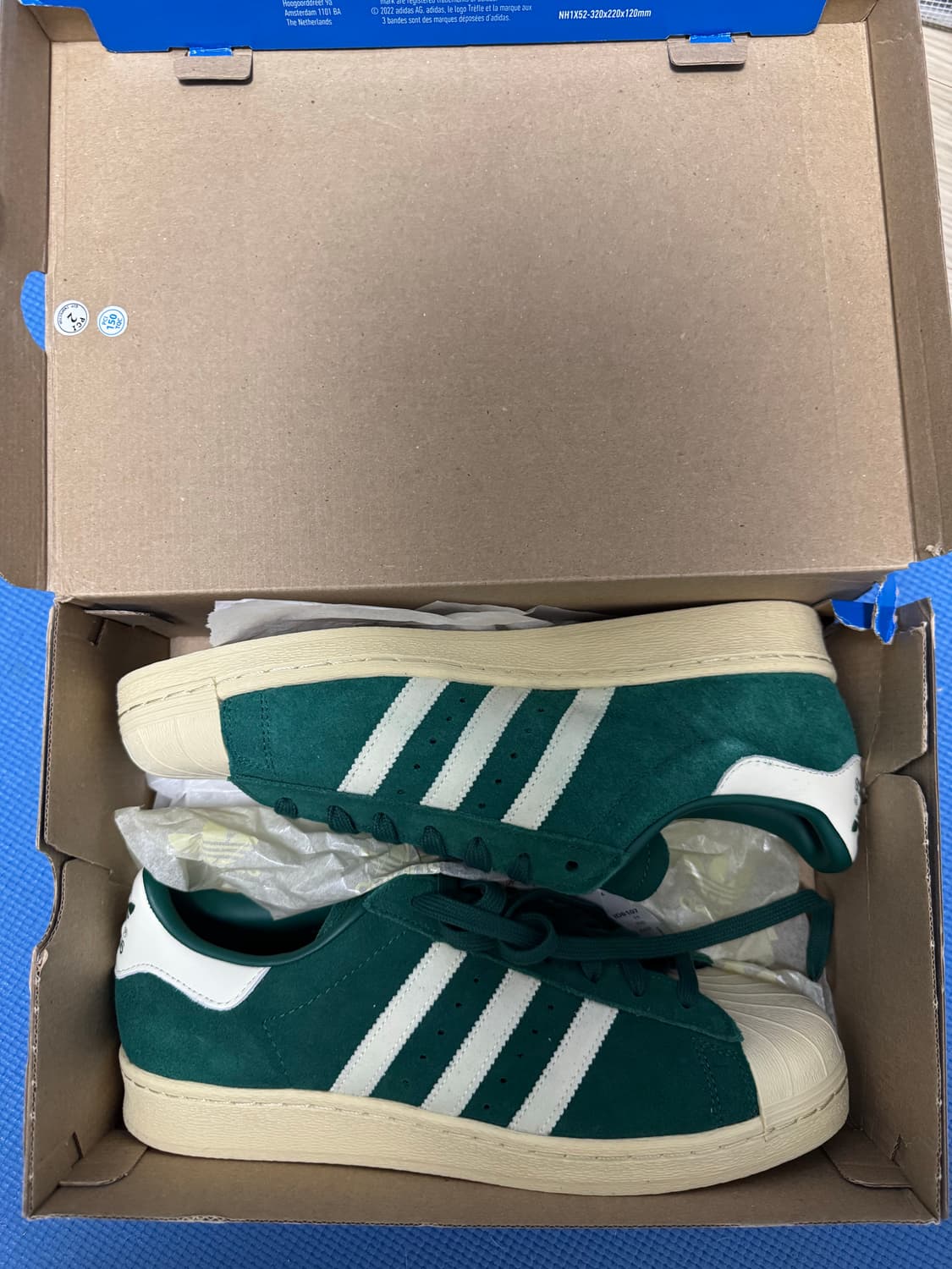 아디다스 슈퍼스타 82 그린 오프화이트 ID6107 295 새상품 상품이미지1