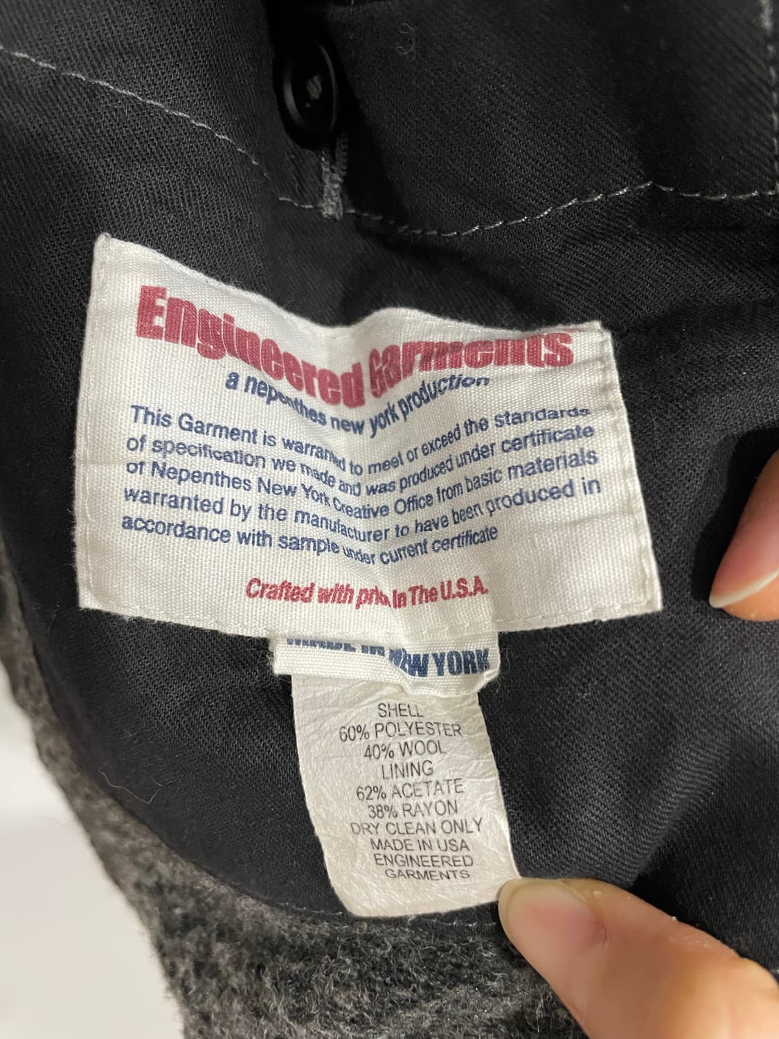 엔지니어드가먼츠 울 자켓 XL 상품이미지7