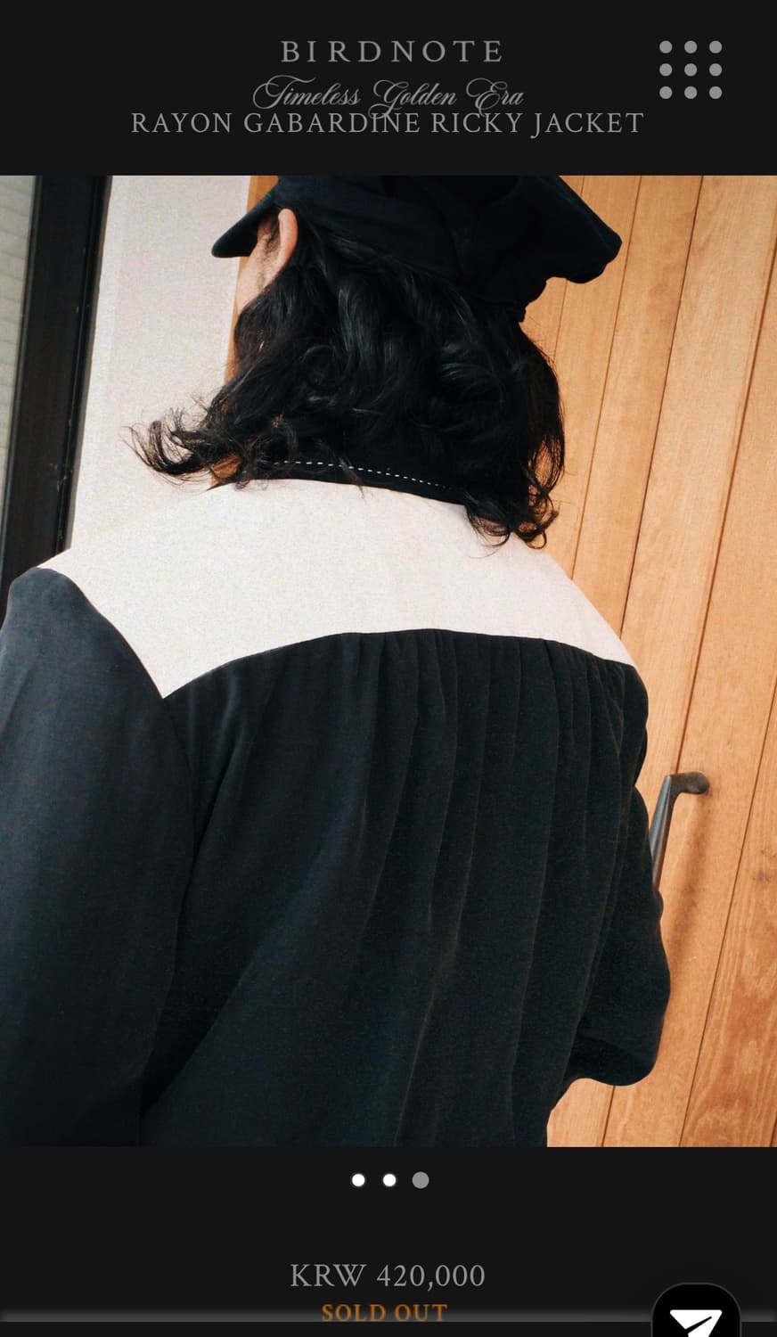 버드노트 RAYON GABARDINE RICKY JACKET 상품이미지4
