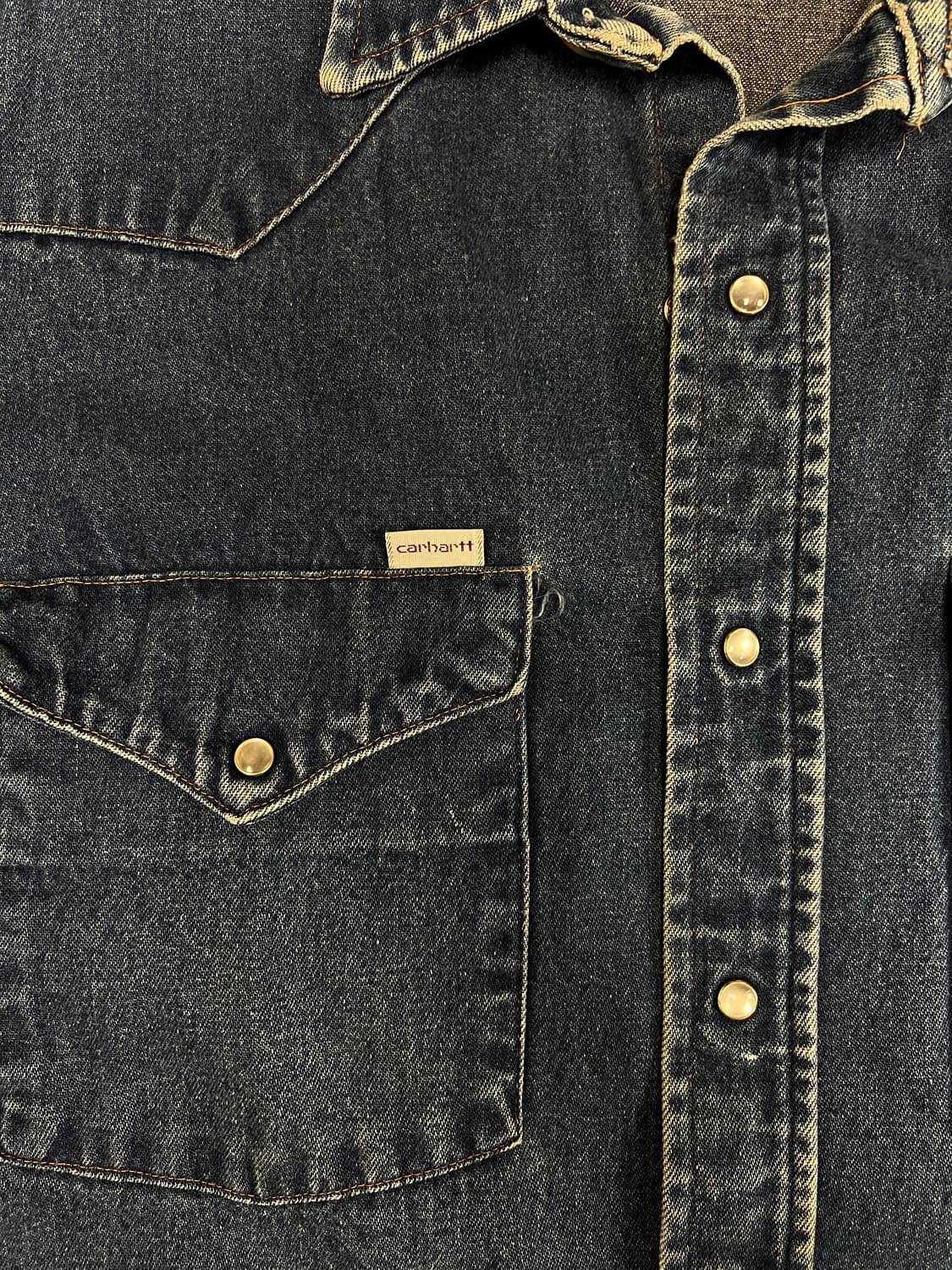 [L] 칼하트 빈티지 웨스턴 데님셔츠 상품이미지5
