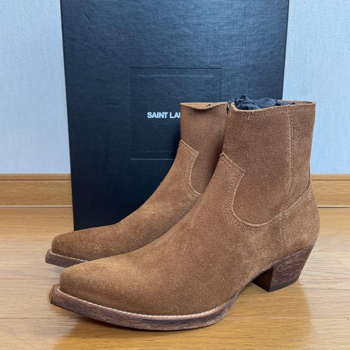 생로랑 루카스 스웨이드부츠 42 size 새상품 상품이미지6