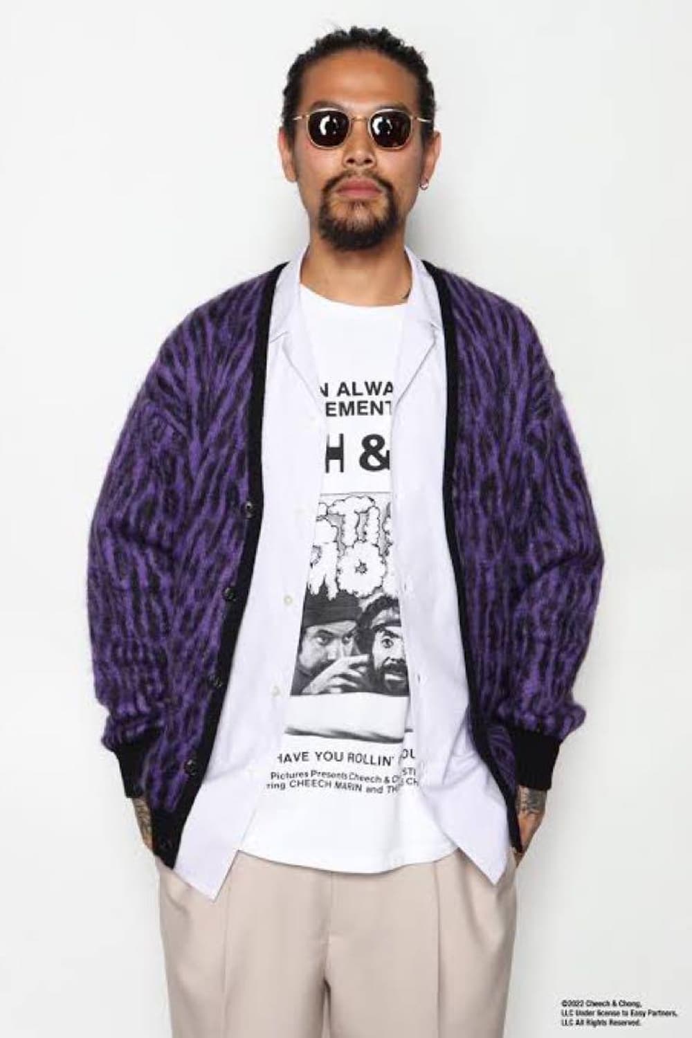 와코마리아 22fw 레오파드 모헤어 가디건 L 상품이미지1