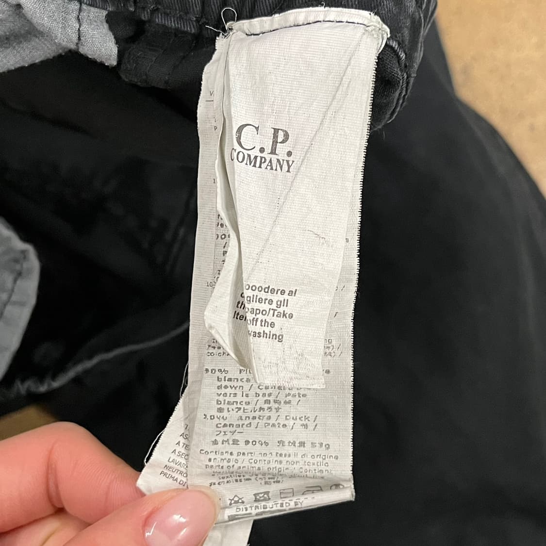 [정품/L] CP 컴퍼니 블랙 카고 조거 팬츠 b19 상품이미지5