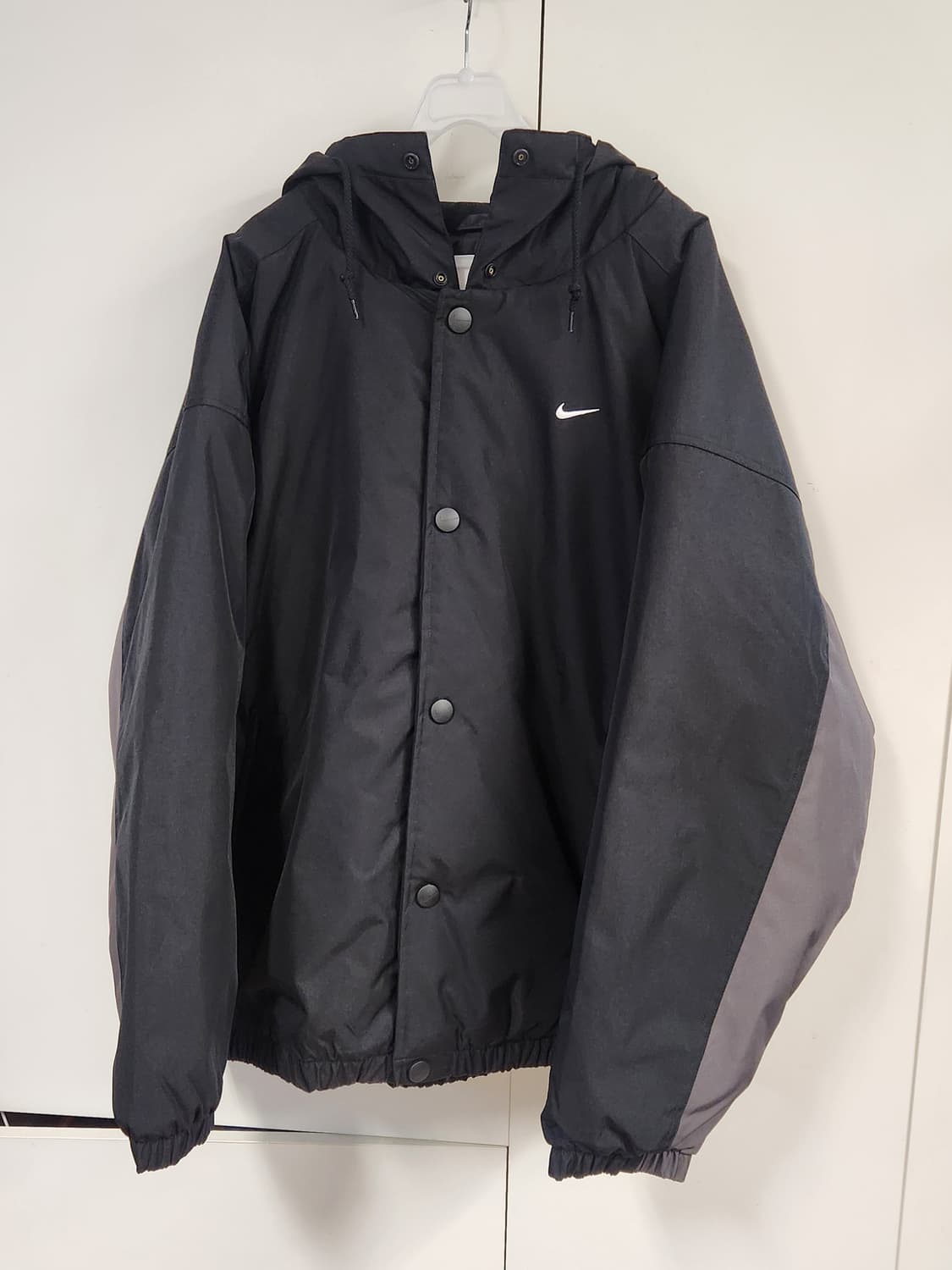 나이키 솔로 스우시 경량 패딩 푸퍼 바람막이 후드 자켓 XL 상품이미지2
