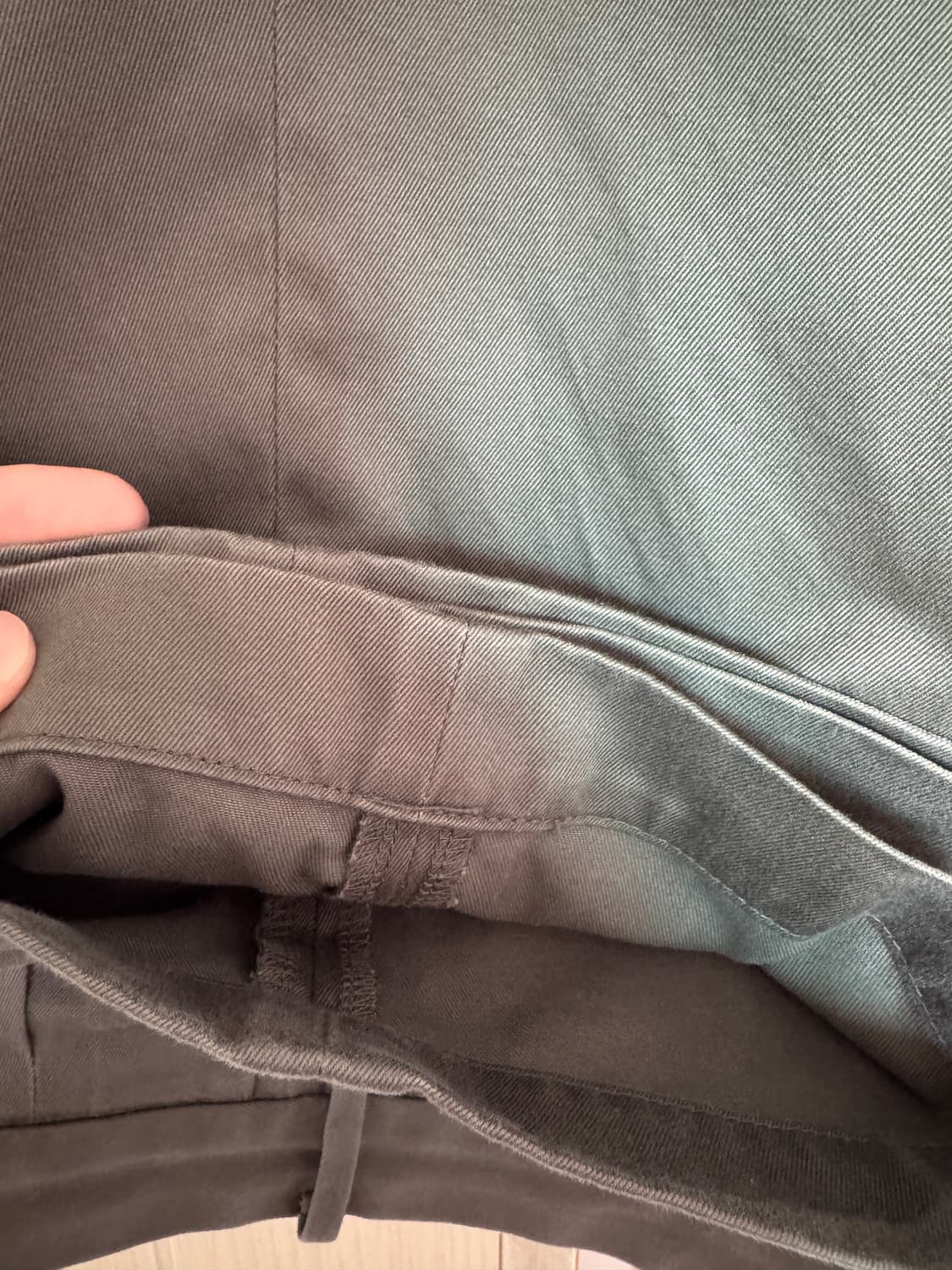 와코마리아 더블플리티드 치노 트라우저 그레이(xl) 상품이미지3