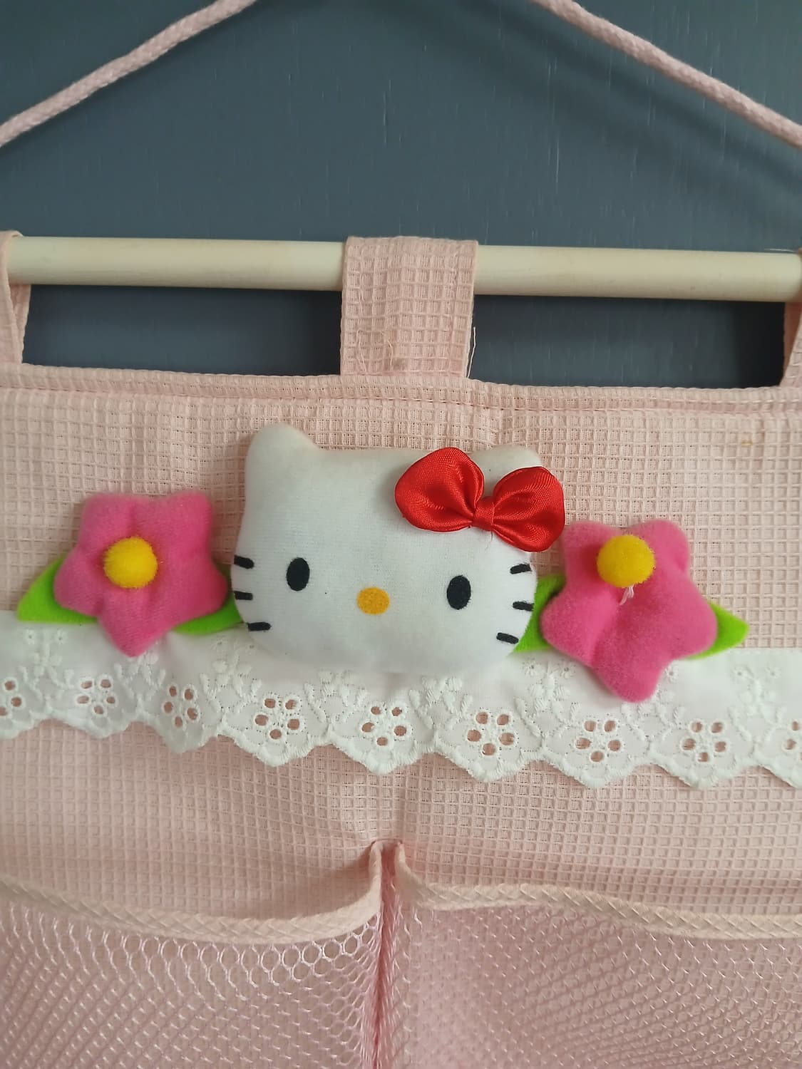 고전 빈티지  핑크 헬로키티 월 포켓 상품이미지2