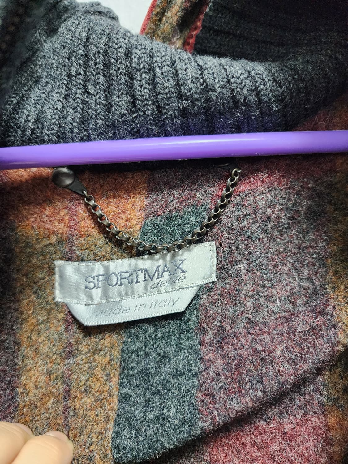 막스마라 Y2K 스포츠막스 송아지가죽배색 크롭자켓 상품이미지5