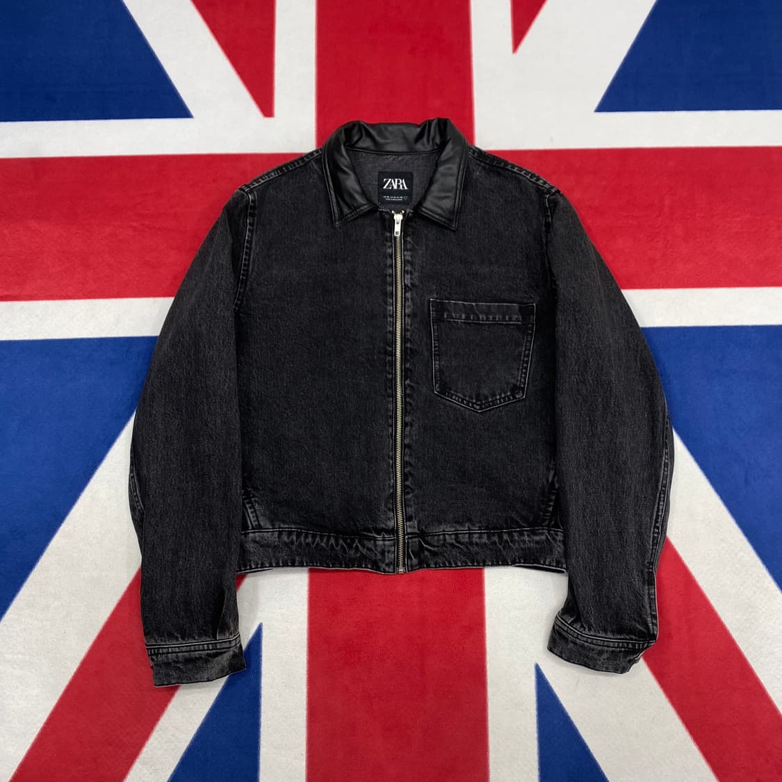 자라 흑청데님자켓 M 상품이미지1