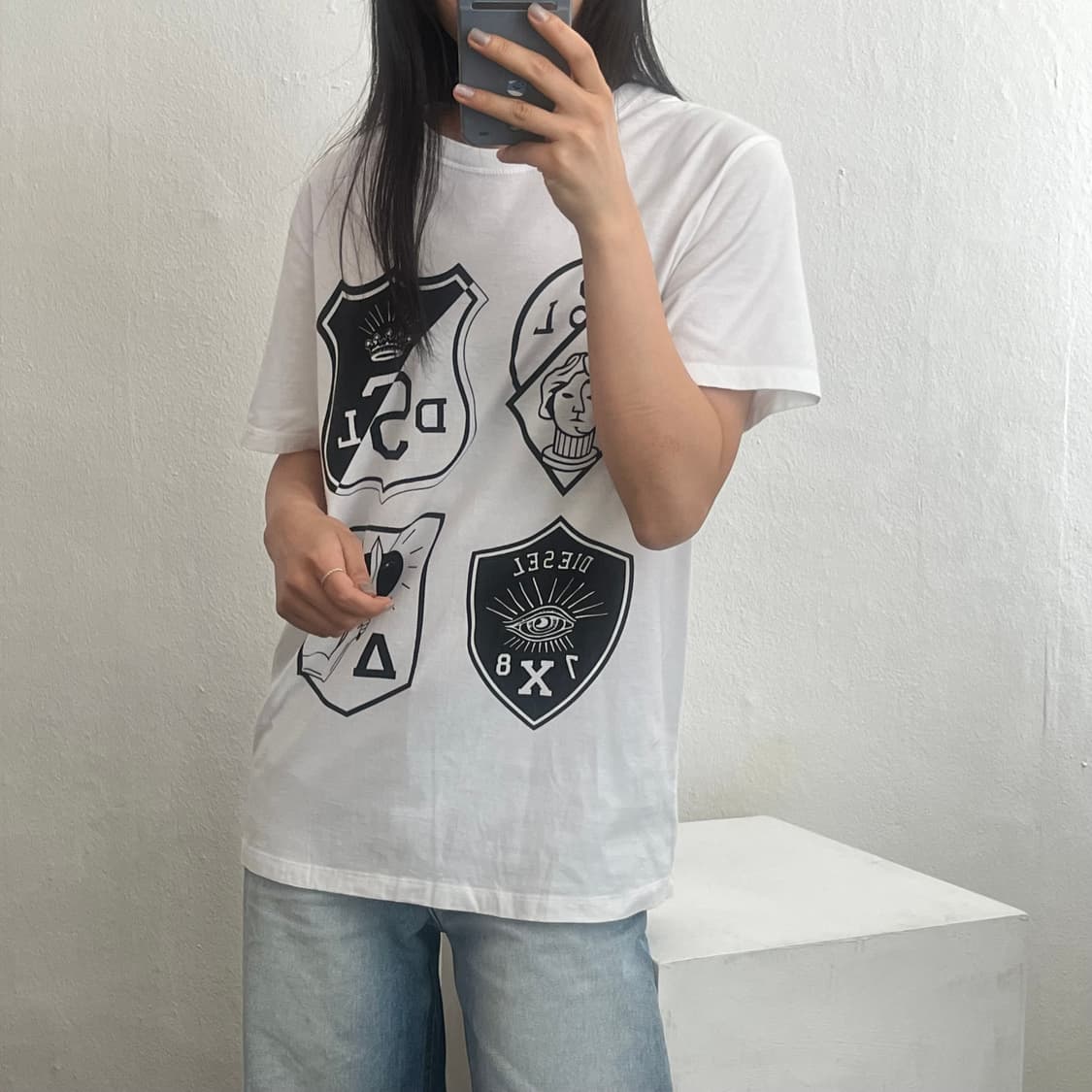 S ) 디젤반팔티 디젤프린팅반팔 A0108 상품이미지2