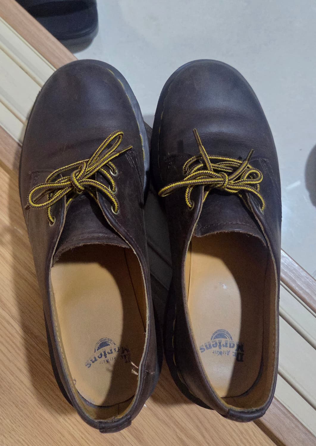 UK7 260 닥터마틴 1461 벡스 크레이지 홀스 다크 브라운 상품이미지2