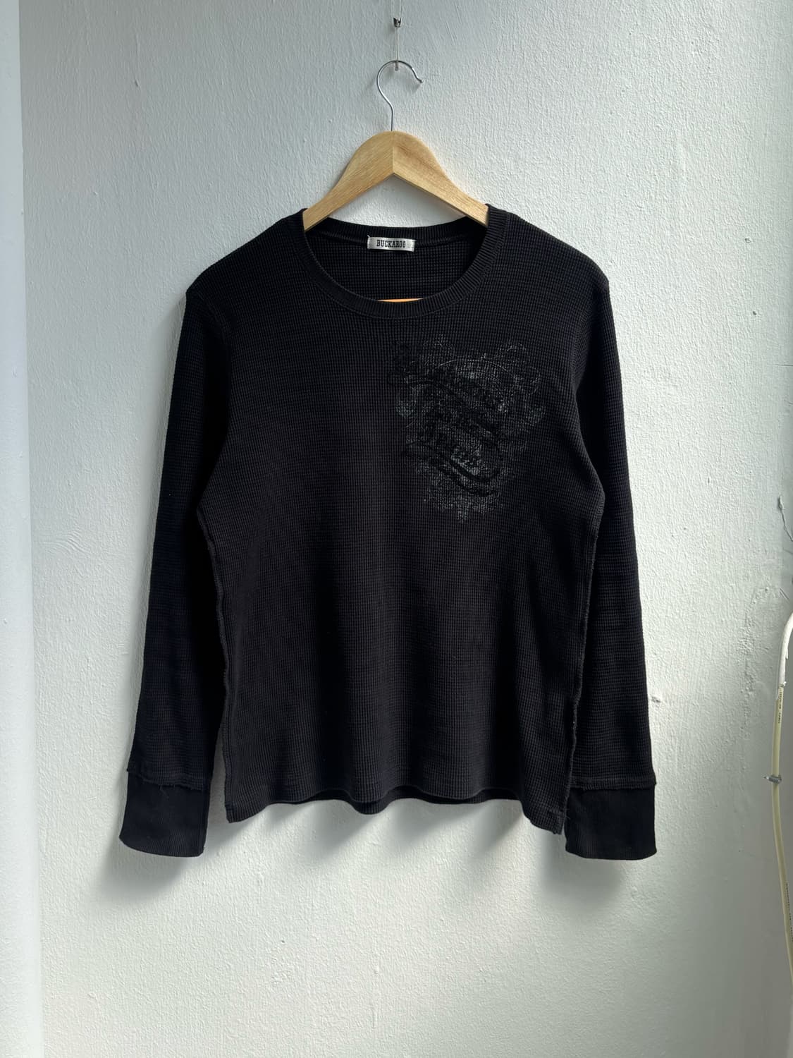 Buckaroo Black Waffle Long Sleeve 상품이미지1
