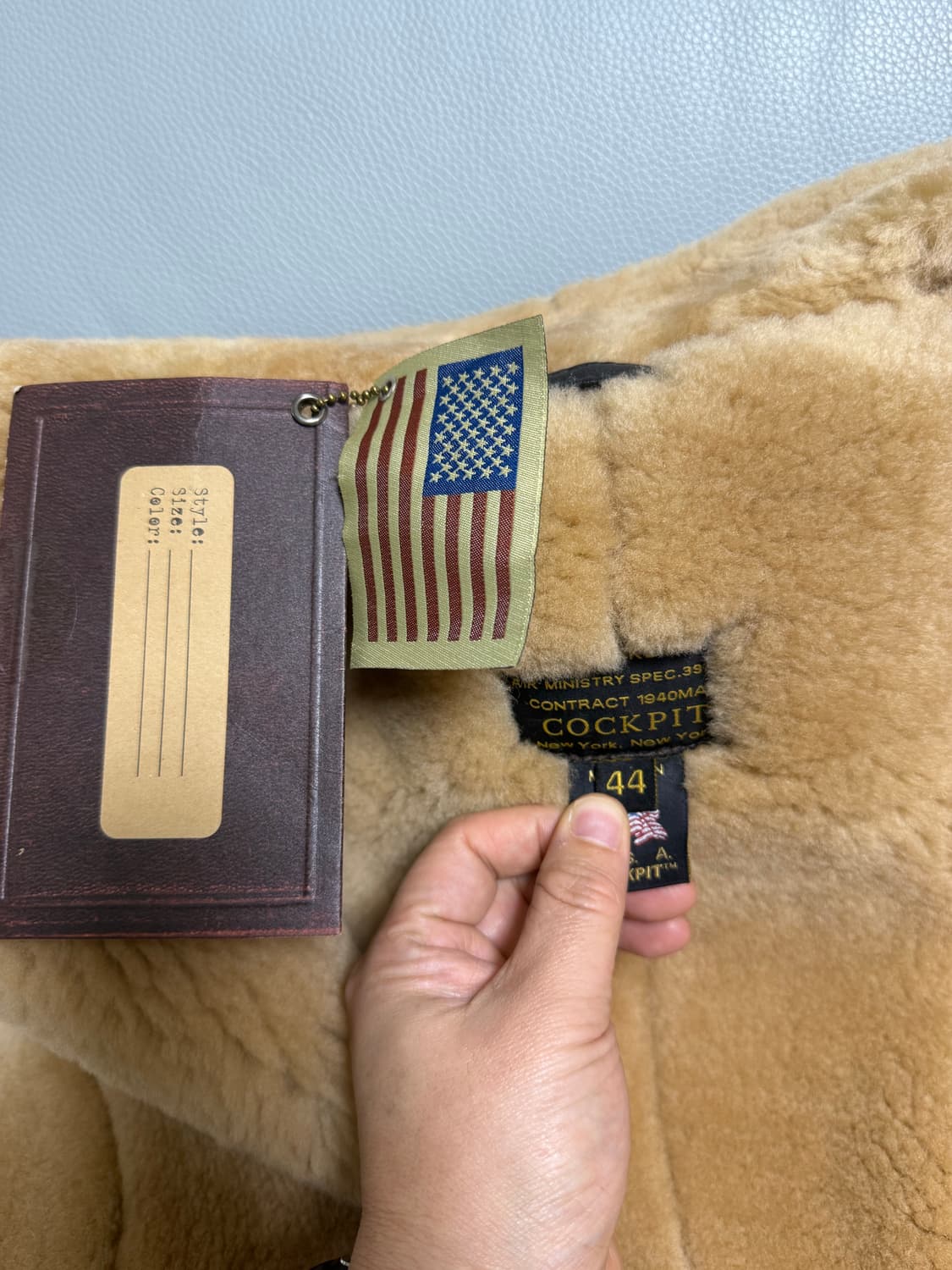 콕핏 USA R.A.F 무스탕 Z2109브라운 (44) 상품이미지2