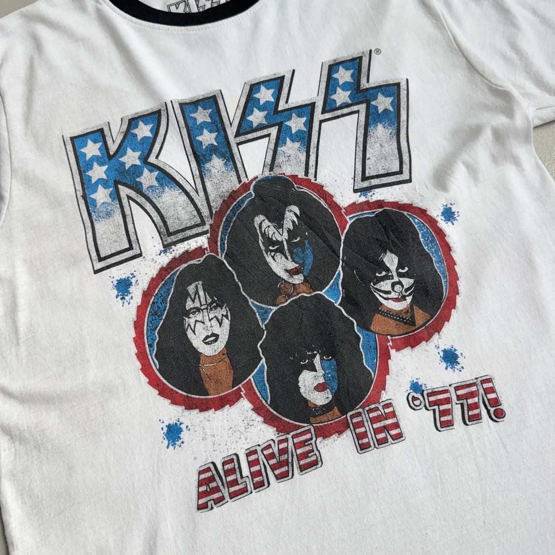 KISS 키스 링거티 밴드티 반팔 티셔츠 상품이미지3