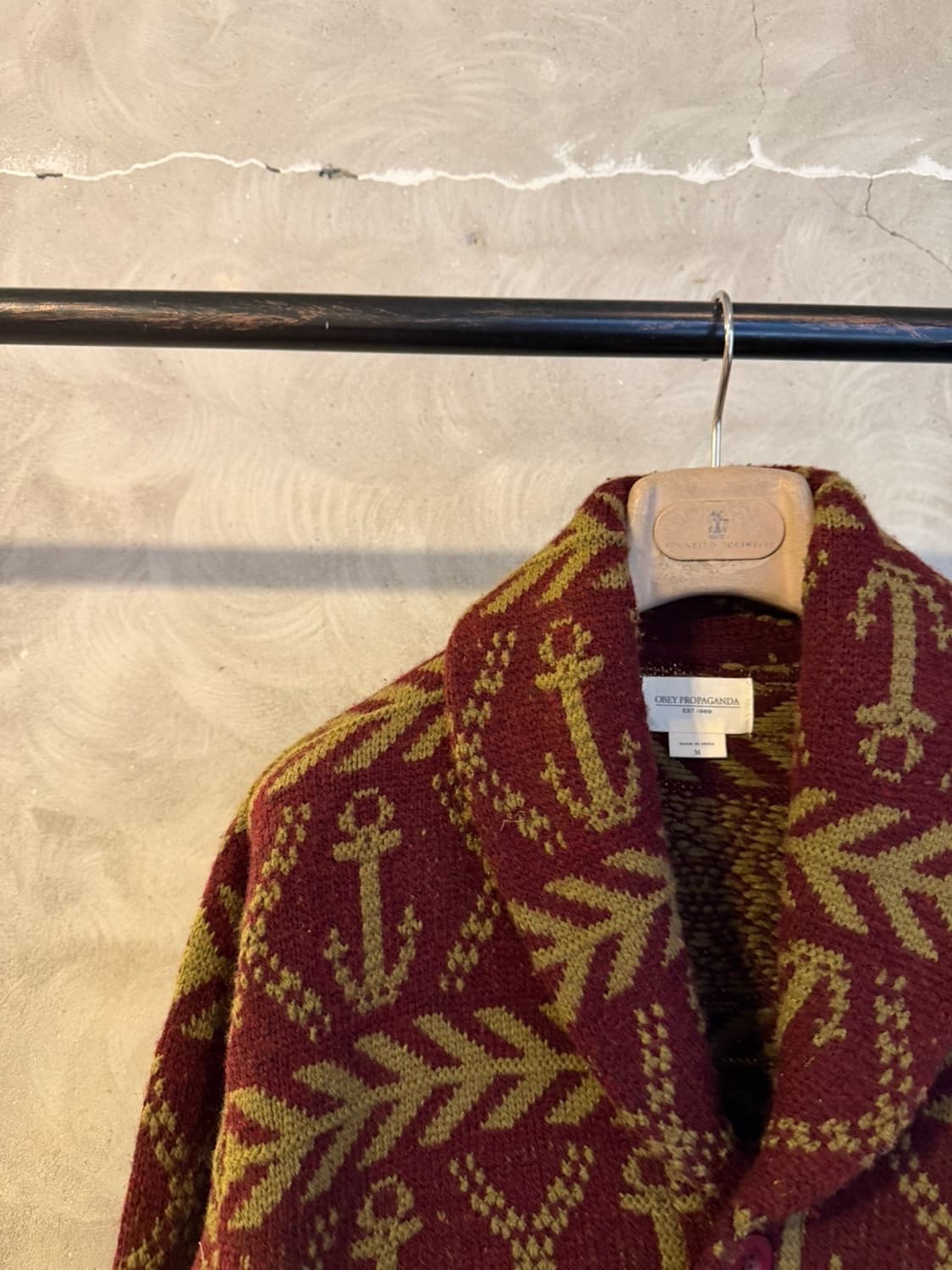 오베이 프로파간다 숄칼라 가디건 100 상품이미지7