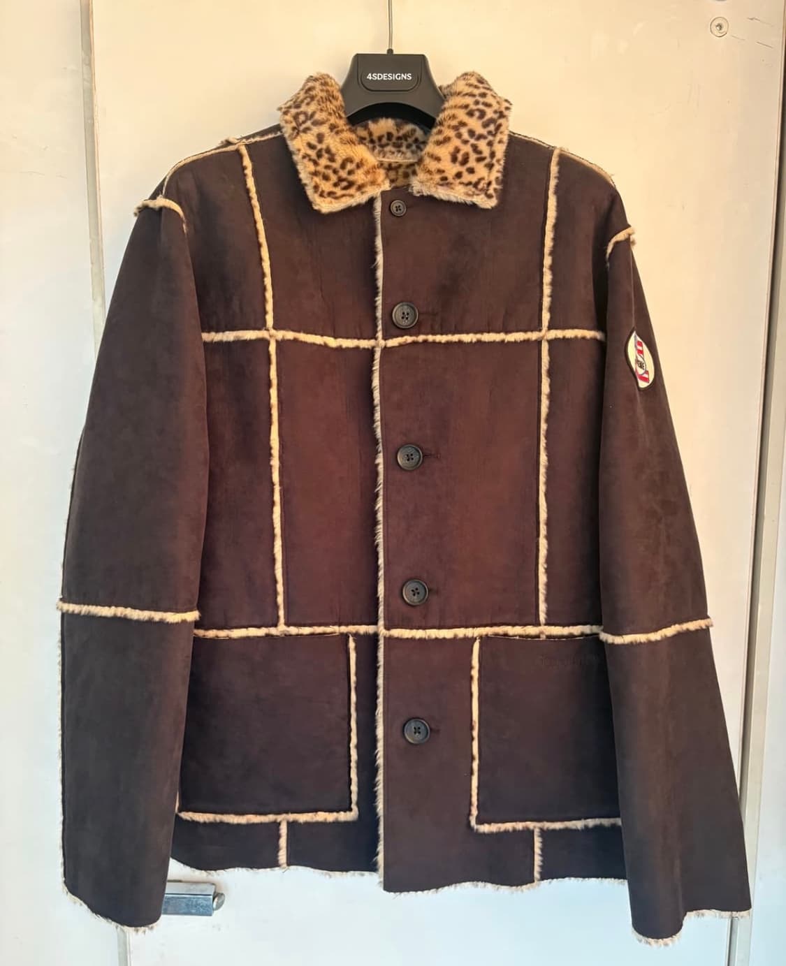 슈프림 리버시블 스웨이드 코트 재킷 M 상품이미지4