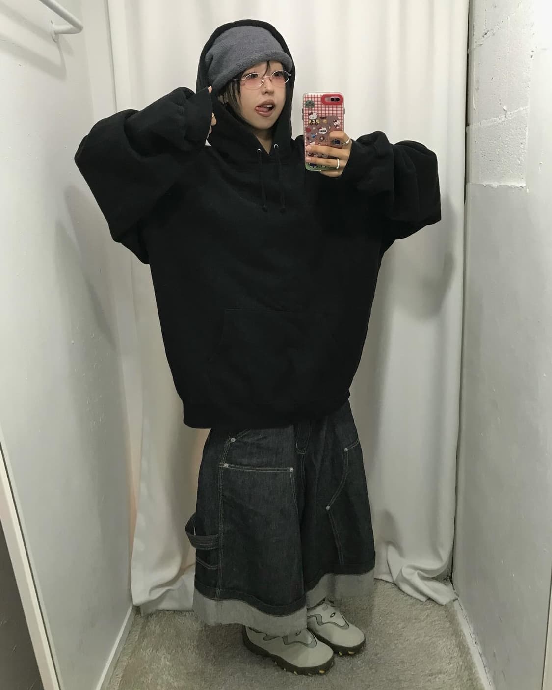 Supreme Satin Applique Hoodie - 23Fw 상품이미지2