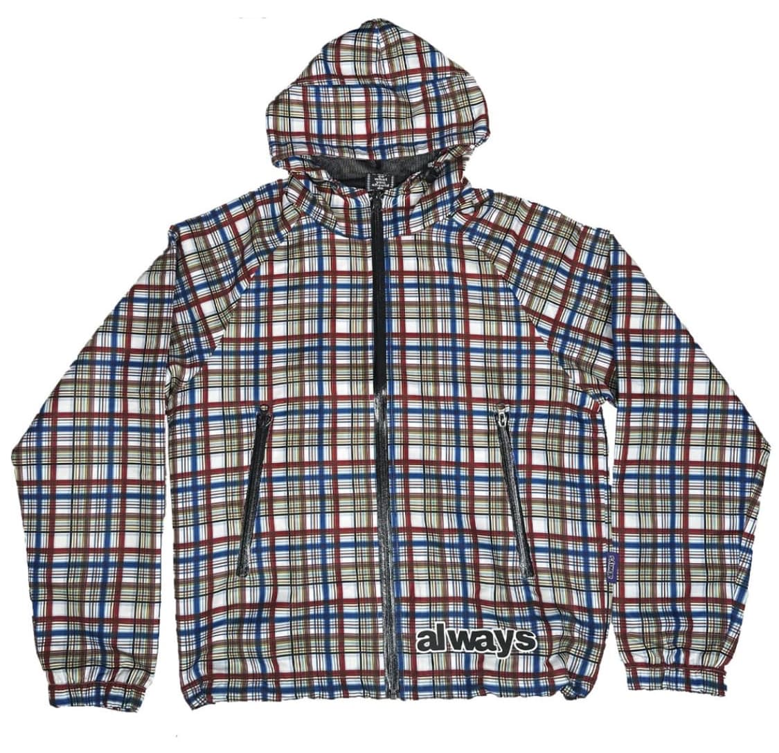 plaid bandemic jacket - burgundy / blue 상품이미지1