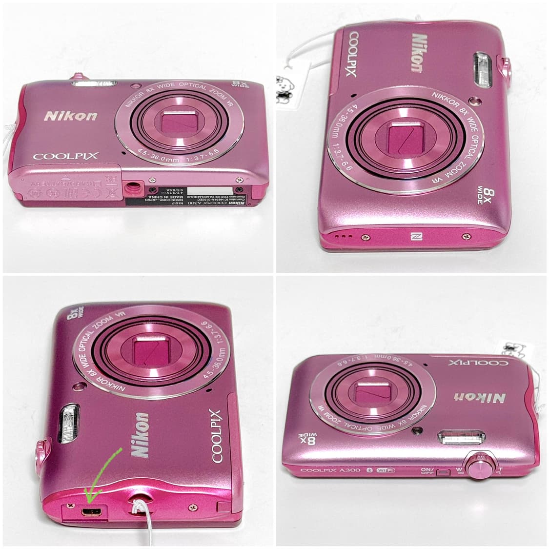 니콘 쿨픽스 A300 (S3700) 핑크 빈티지디카 상품이미지4