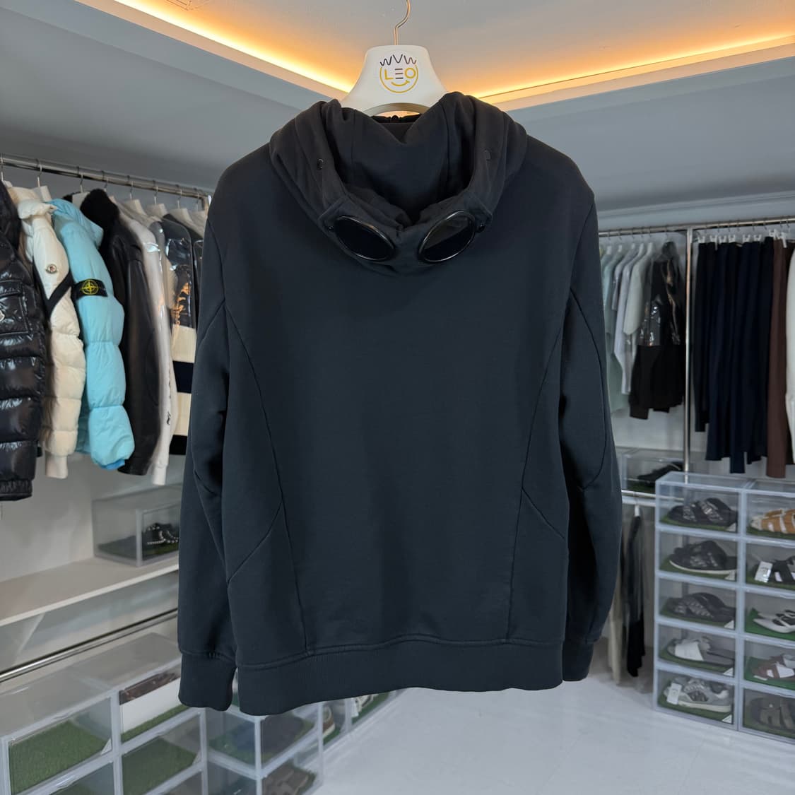 [리오브전포점] CP컴퍼니 블랙 고글 후드집업M 상품이미지3