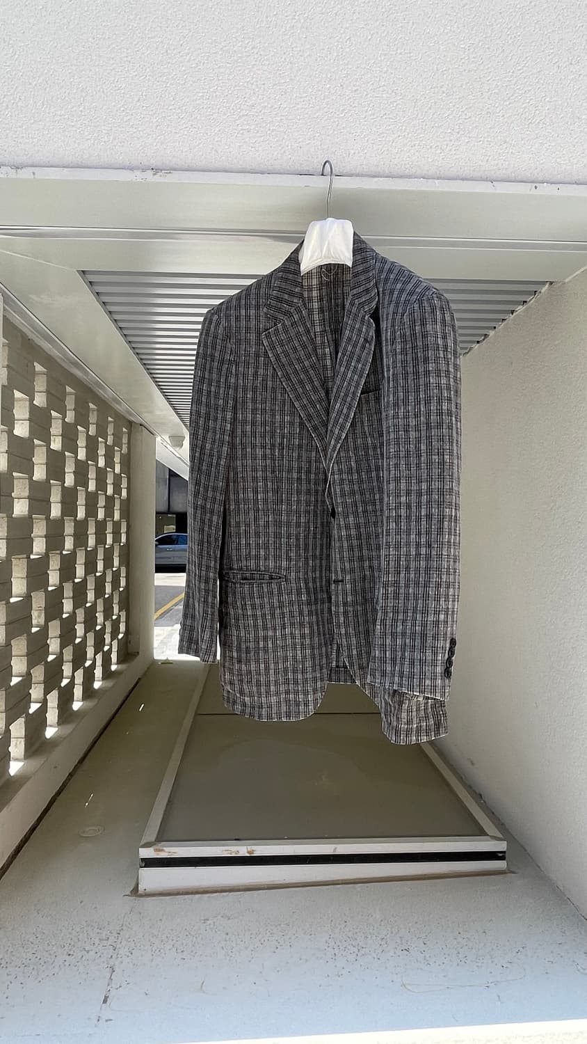 [CERRUTI 1881] Pure Linen Check Blazer 상품이미지1