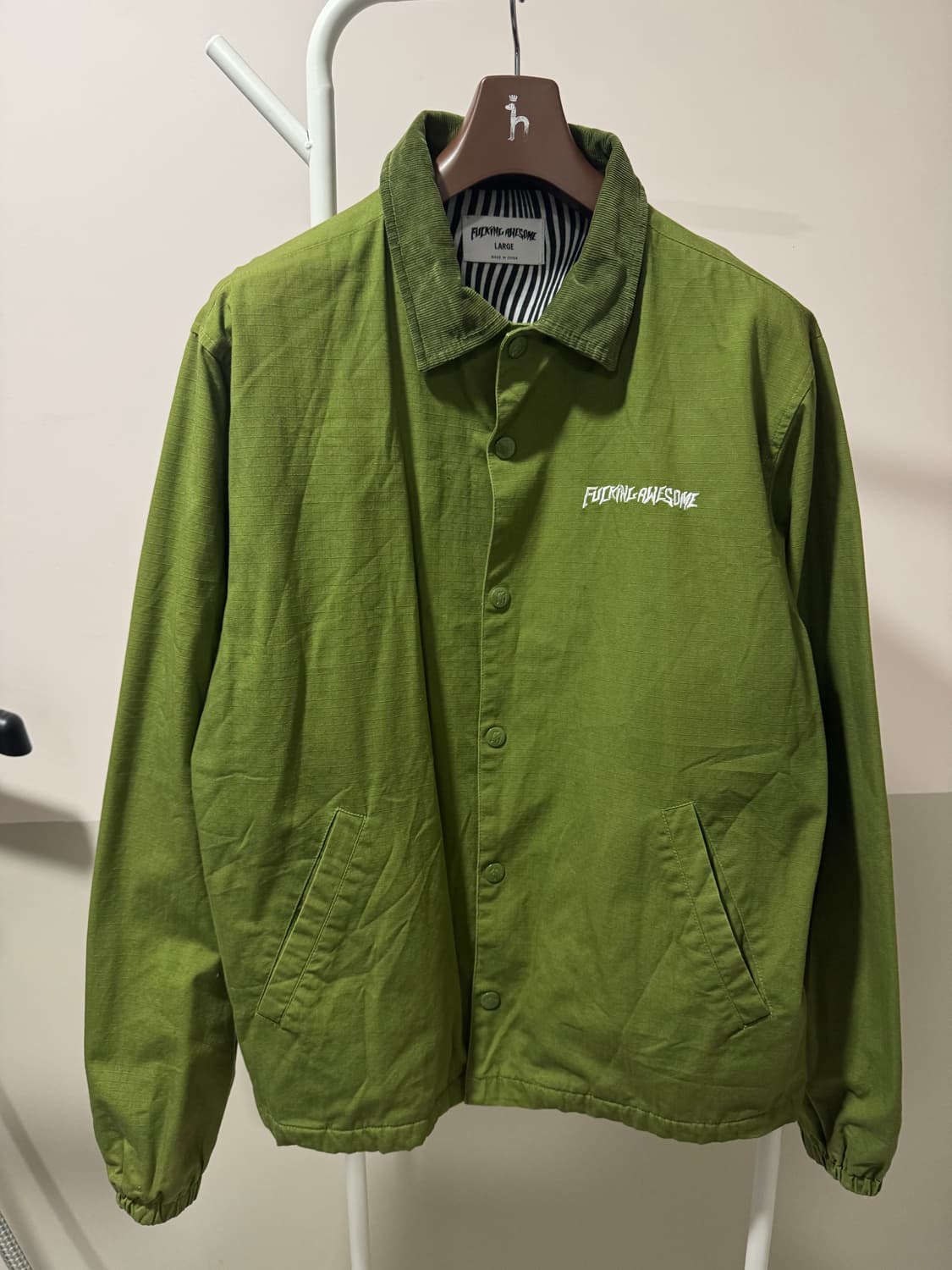 퍼킹어썸 립스탑 코치자켓 올리브 상품이미지1