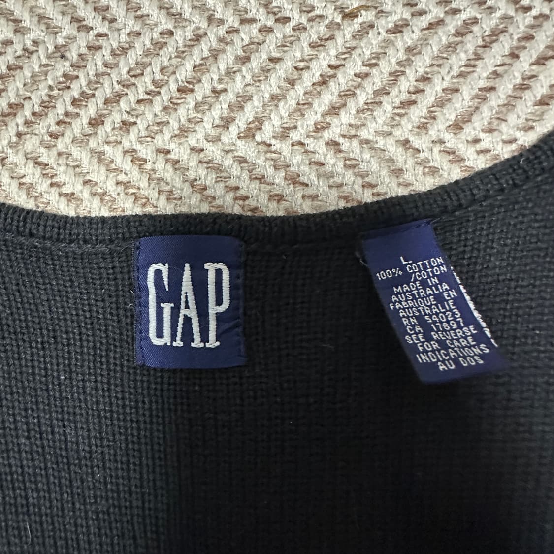 GAP old 90's vintage knit zip vest 상품이미지4