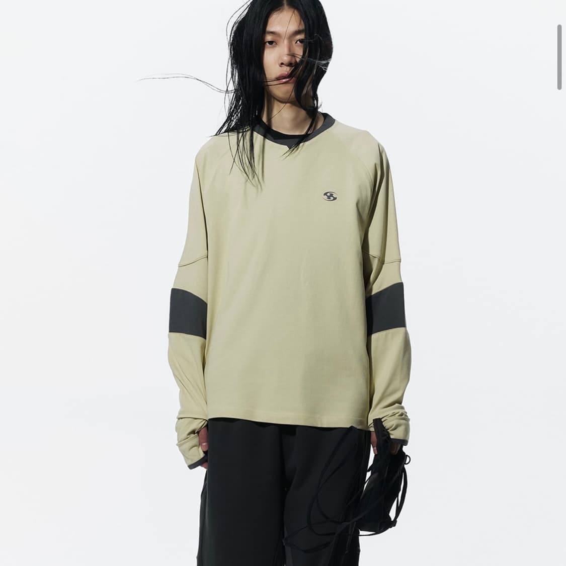 산산기어 파이핑 블락 롱슬리브 옐로우 상품이미지2