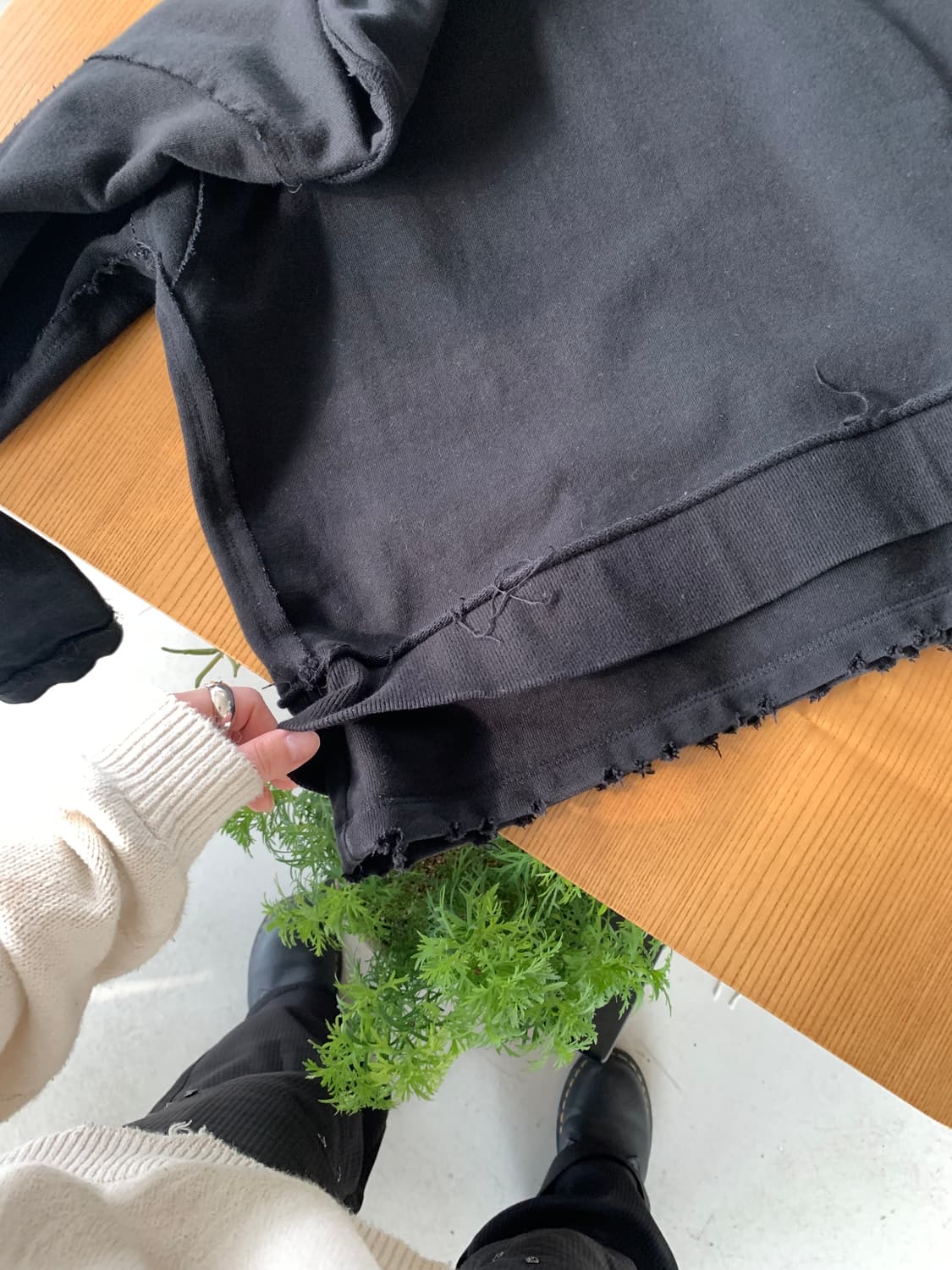 Perverze 퍼버즈 레이어드 하프 집 업 스웻 상품이미지6