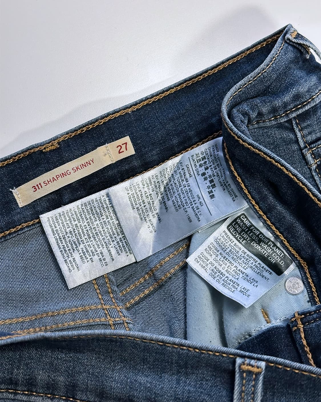 리바이스 311 쉐이핑 스키니 데님 팬츠 상품이미지4