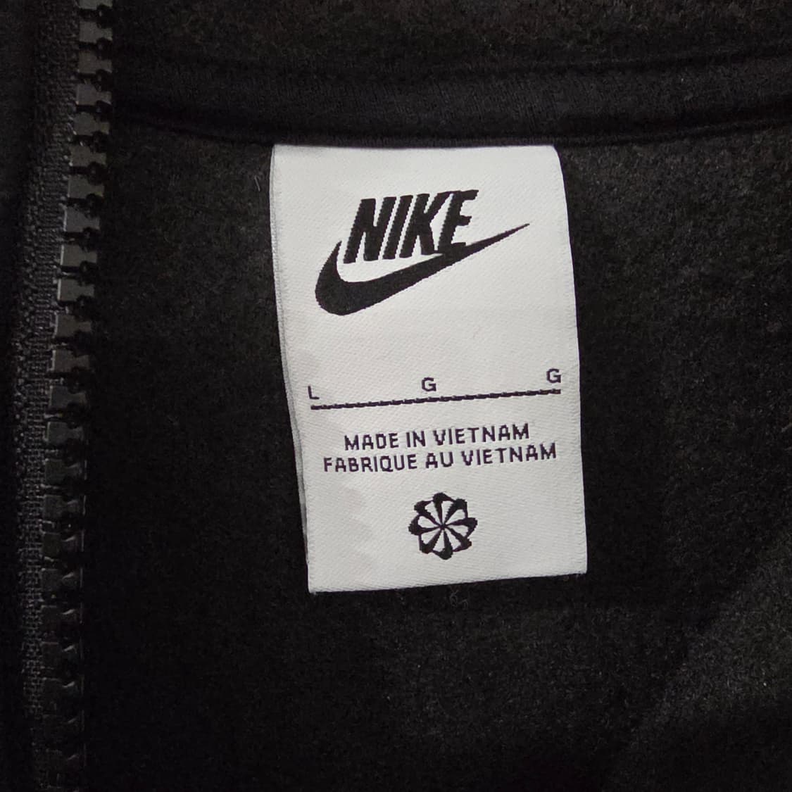 나이키 후리스 후드 집업 블랙 155/76 상품이미지5