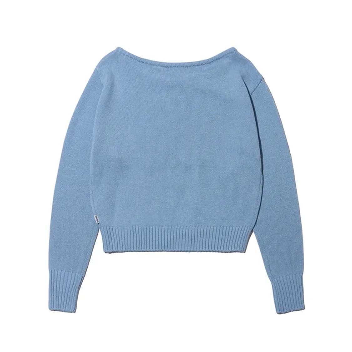 YOUHEE 유희) off-shoulder knit_ light blue 상품이미지3