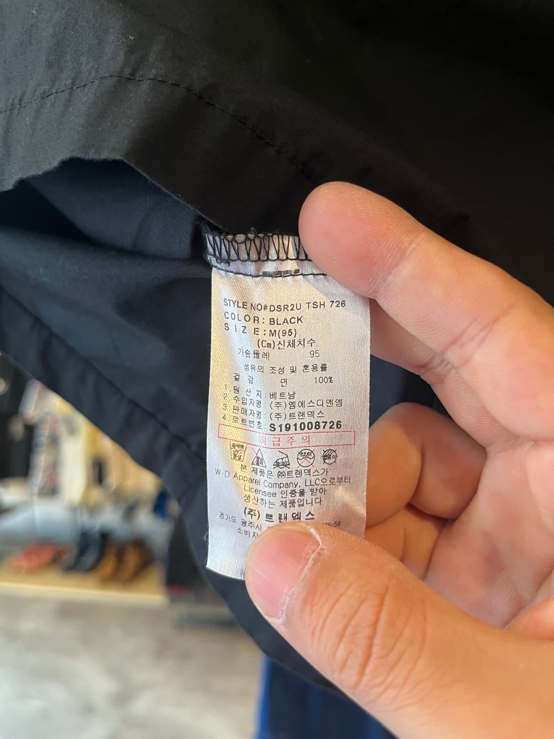디키즈 블랙 네온 멀티컬러 로고 선인장 체스트포켓 스트릿 반팔셔츠 하프셔 상품이미지6