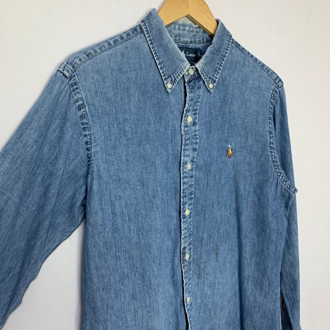폴로 랄프로렌 데님 셔츠 청남방 남녀공용 L 빈티지 00s 상품이미지3