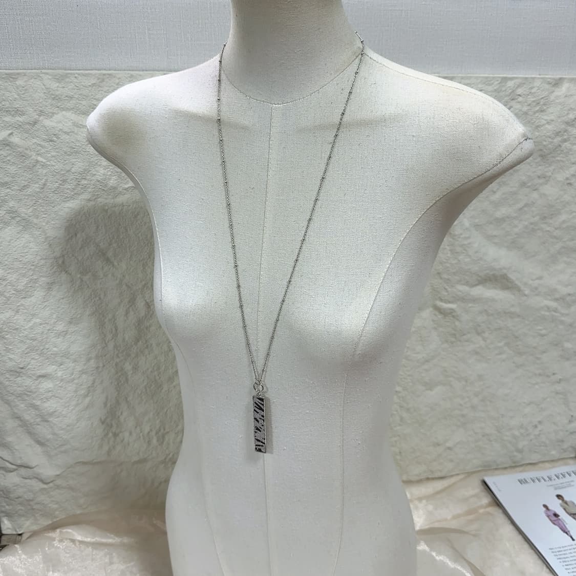 빈티지 제브라 무늬 목걸이 상품이미지1