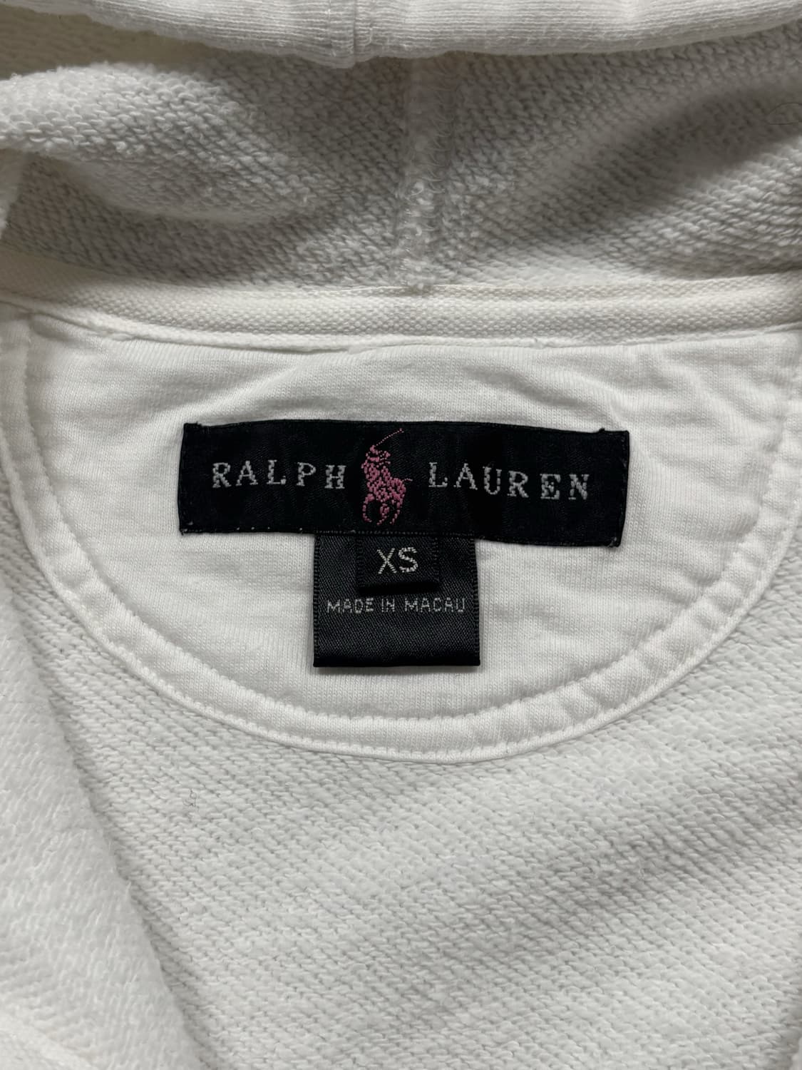 폴로 핑크 빅포니 화이트 후드집업 상품이미지6