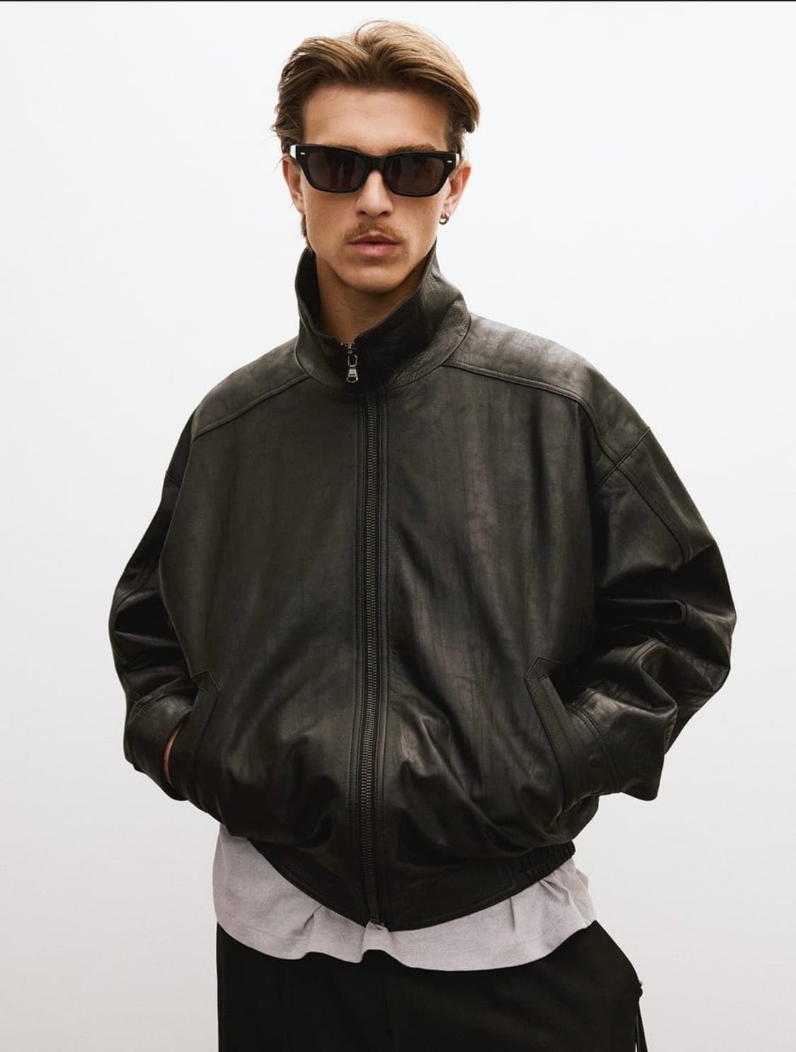 렉토 크랙이펙트 하이넥 레더 L 상품이미지2