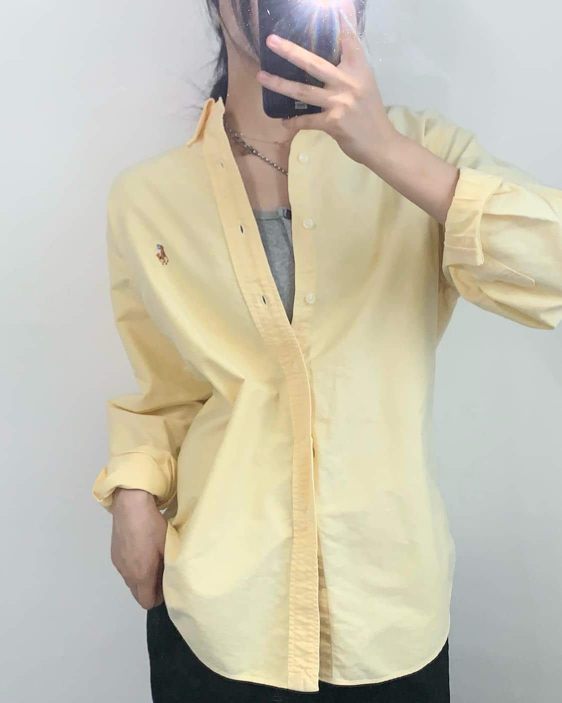 Polo 폴로 랄프로렌 옐로우 셔츠 상품이미지3