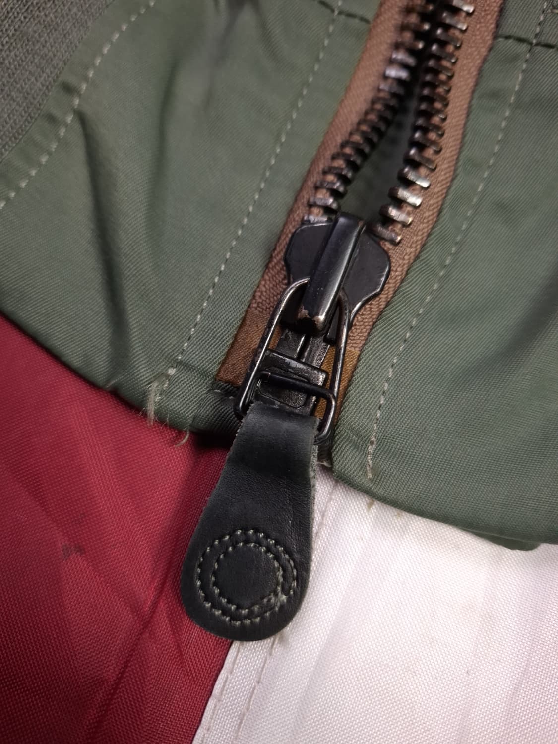 오리지날 캡클로딩사 미공군 L-2B 복각 울파일 항공점퍼 상품이미지4