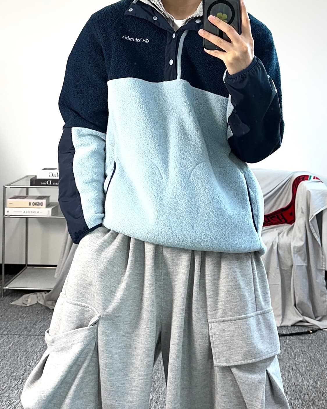 컬럼비아 하프 스냅 버튼 플리스 L 상품이미지3