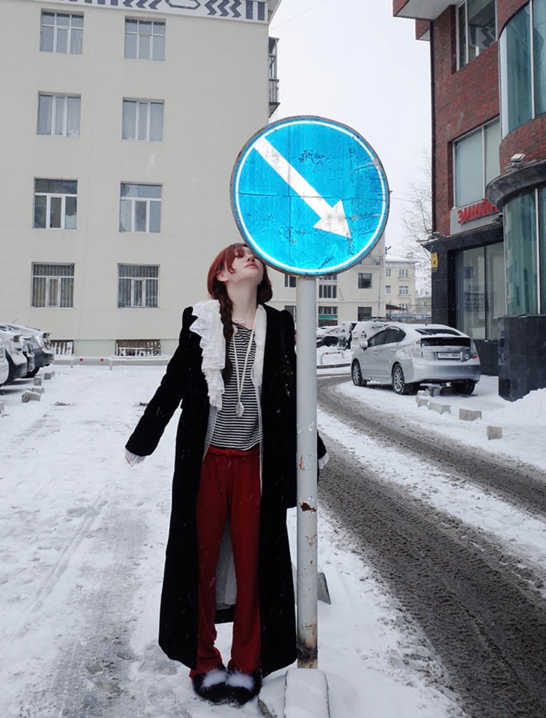 프레클  벨벳 맥시 코트 상품이미지2