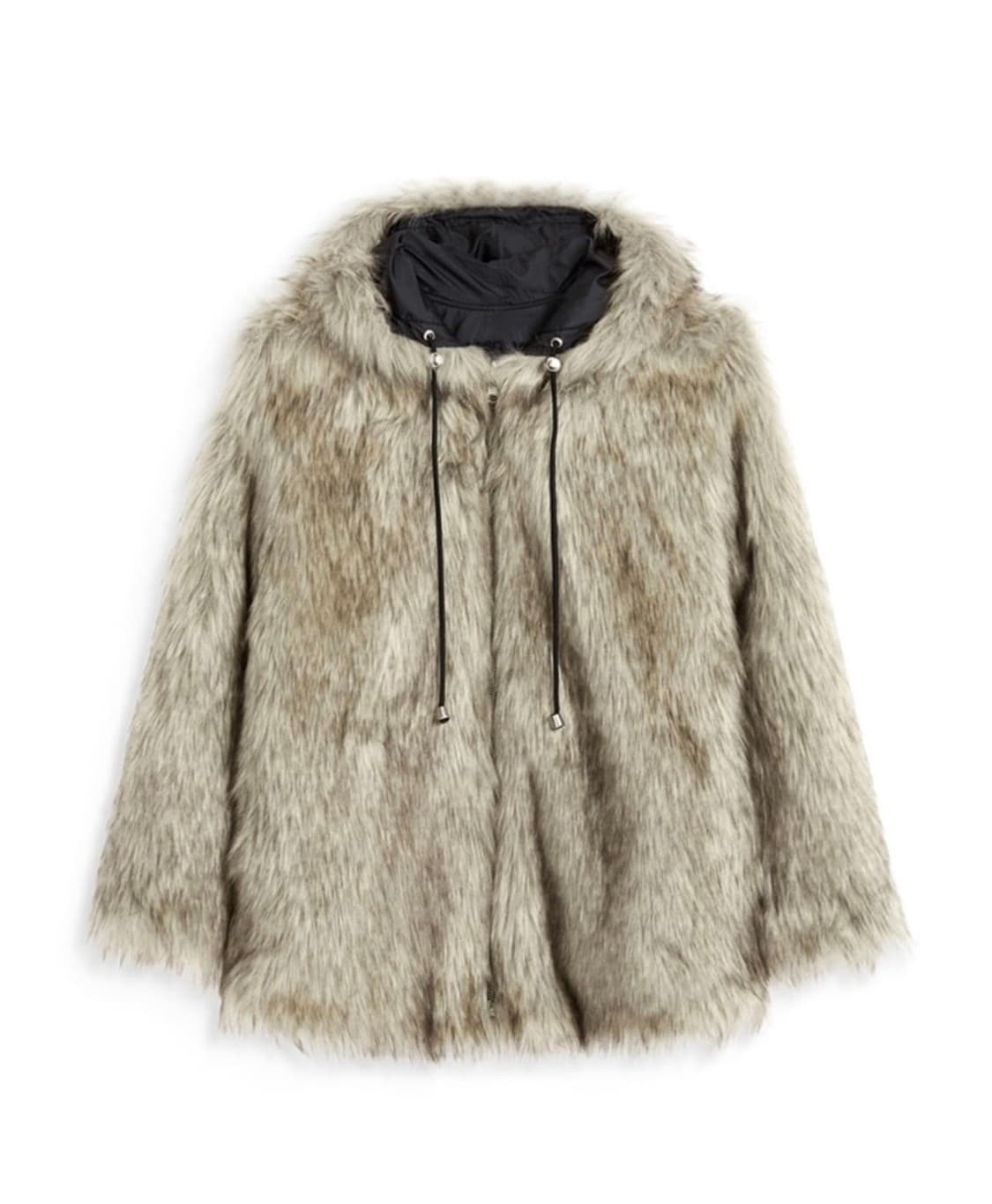 리버시블 퍼자켓 베이지 s 상품이미지4