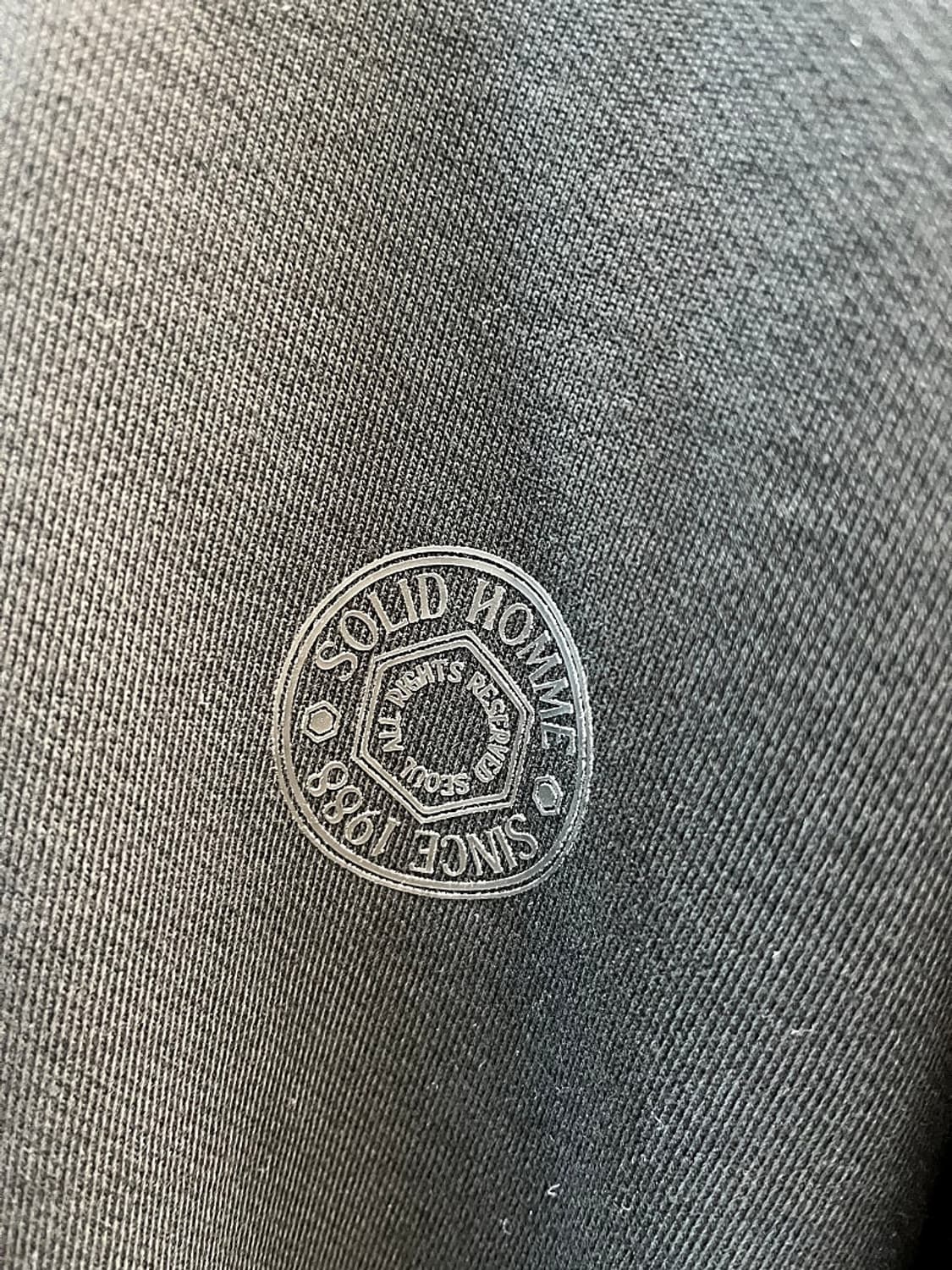 100) 솔리드옴므 하프집 후드티  상품이미지7