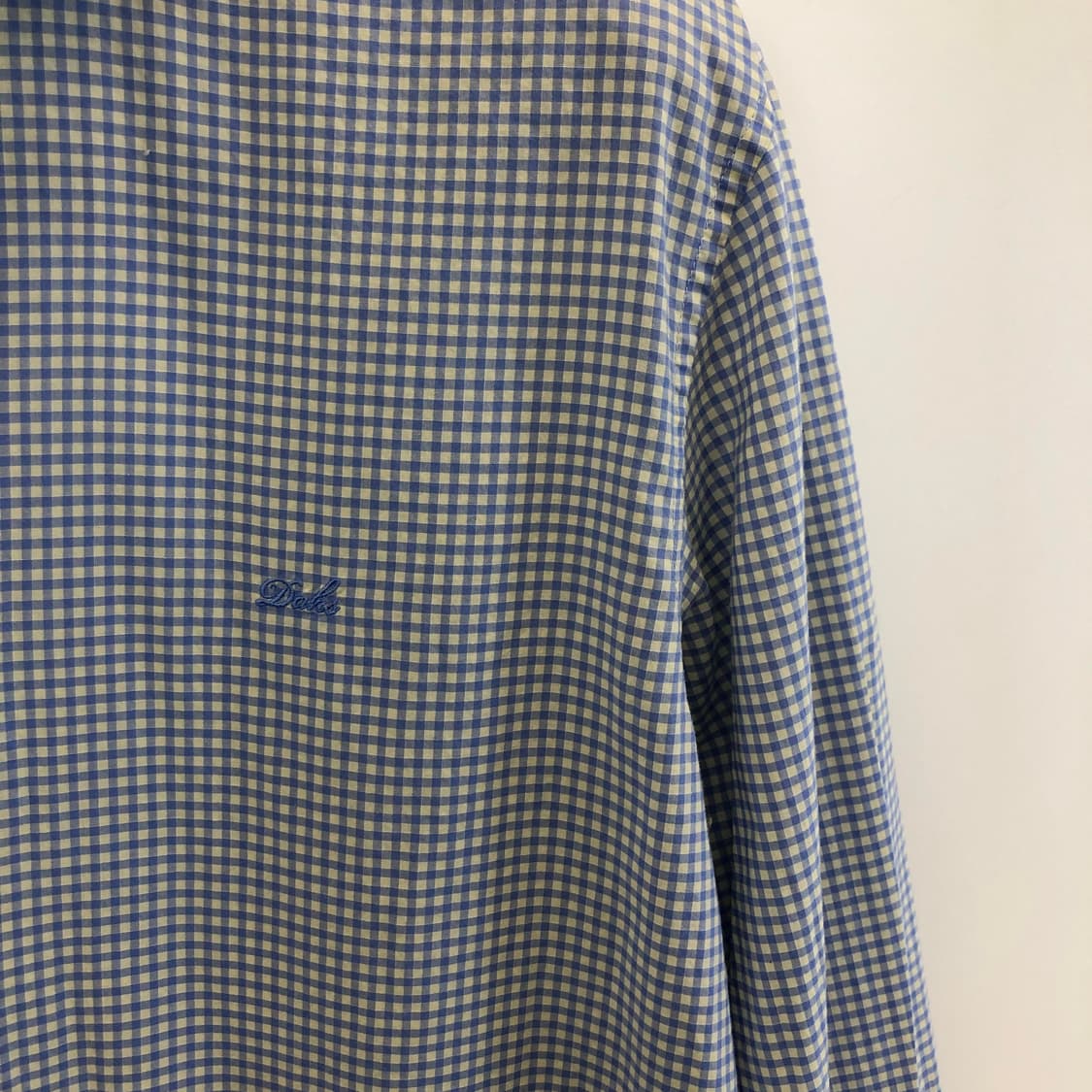 닥스 자수로고 블루 깅엄셔츠 105 상품이미지2